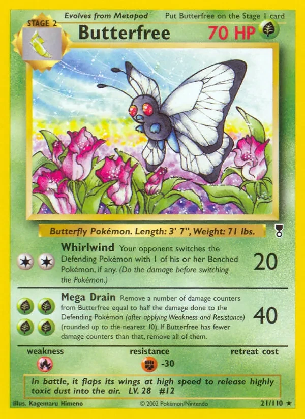 Butterfree 21/110 Legendary Collection Pokémon card