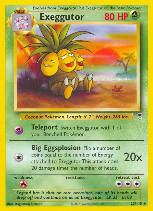 Exeggutor 23/110 Legendary Collection Pokémon card