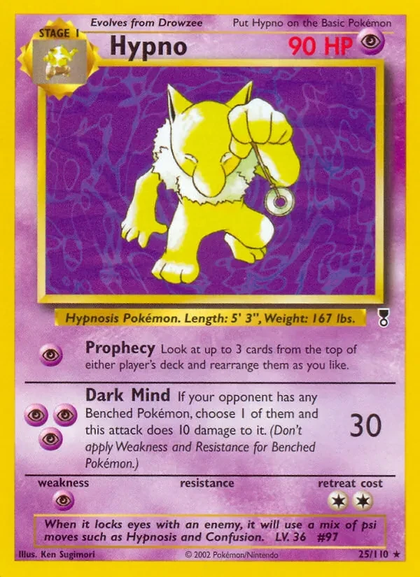 Hypno 25/110 Legendary Collection Pokémon Karte