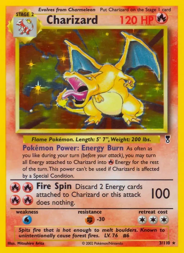 Charizard 3/110 Legendary Collection Pokémon card
