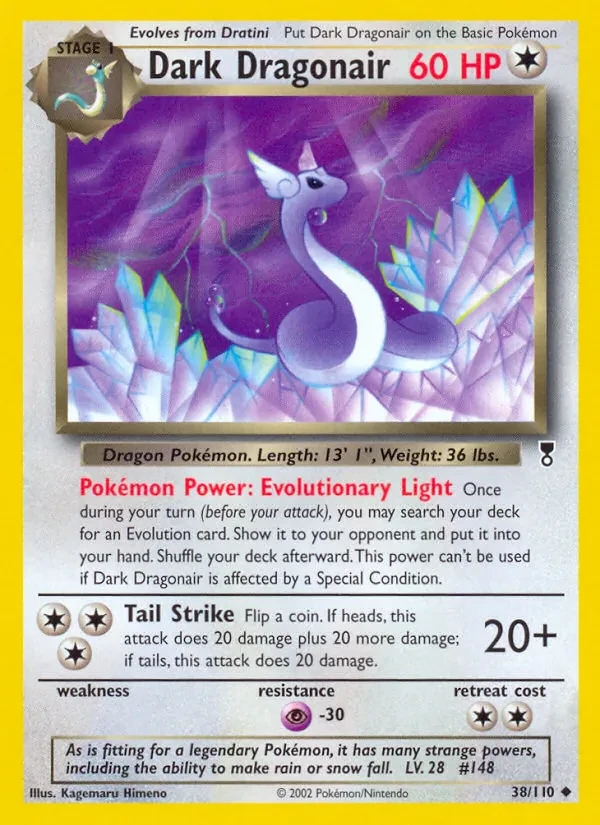 Dark Dragonair 38/110 Legendary Collection Pokémon card