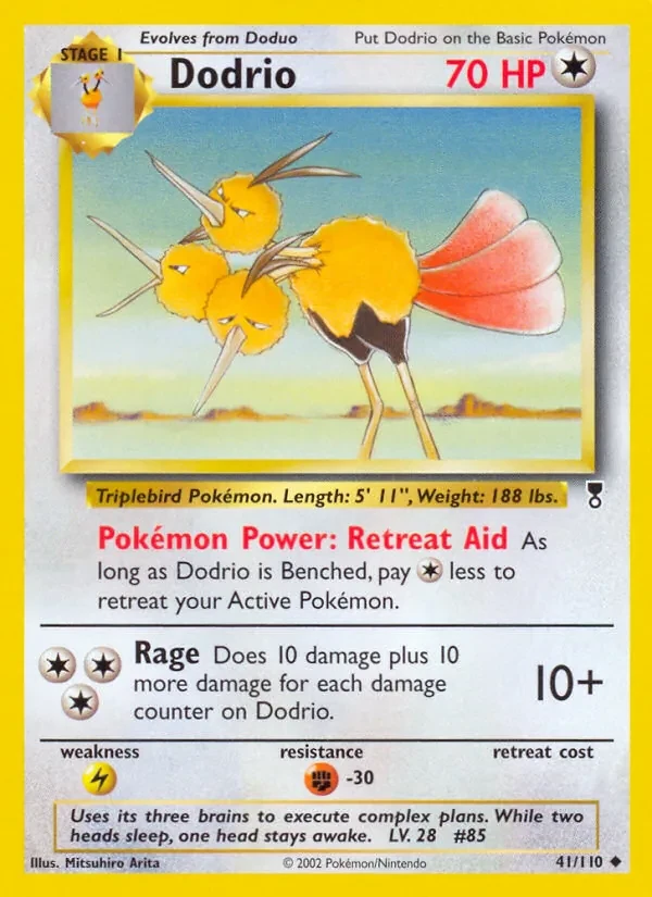 Dodrio 41/110 Legendary Collection Pokémon card