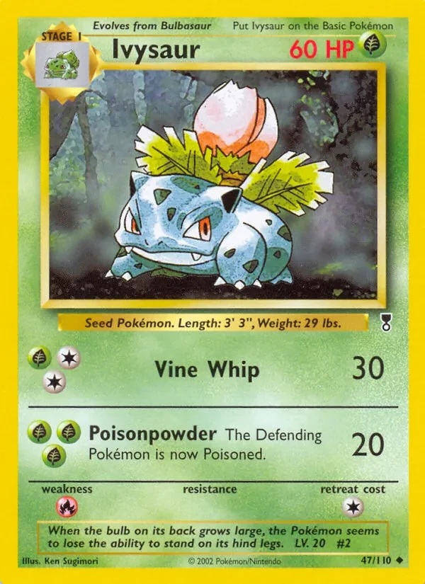 Ivysaur 47/110 Legendary Collection Pokémon card