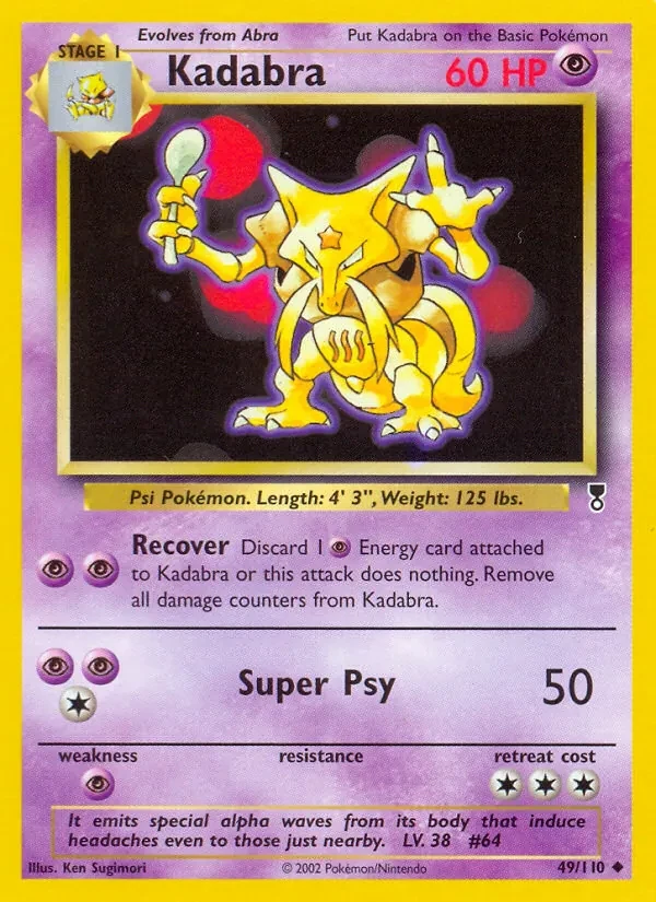 Kadabra 49/110 Legendary Collection Pokémon card