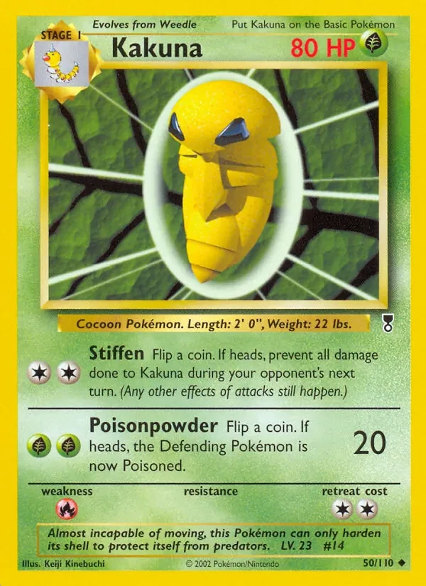 Kakuna 50/110 Legendary Collection Pokémon card