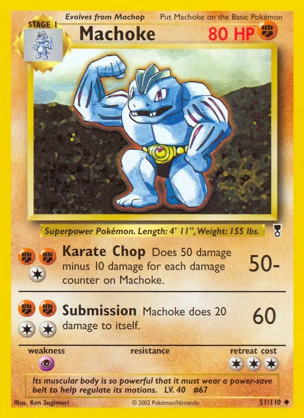 Machoke 51/110 Legendary Collection Pokémon card