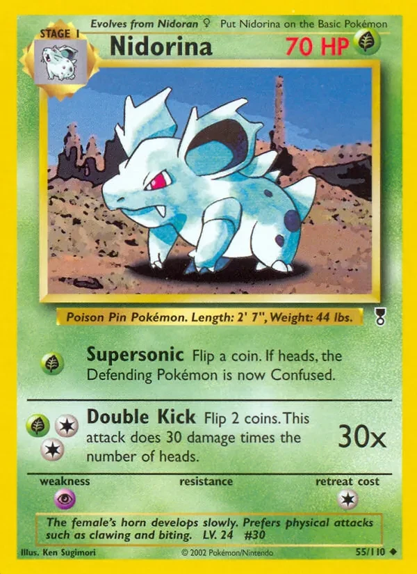 Nidorina 55/110 Legendary Collection Pokémon Karte
