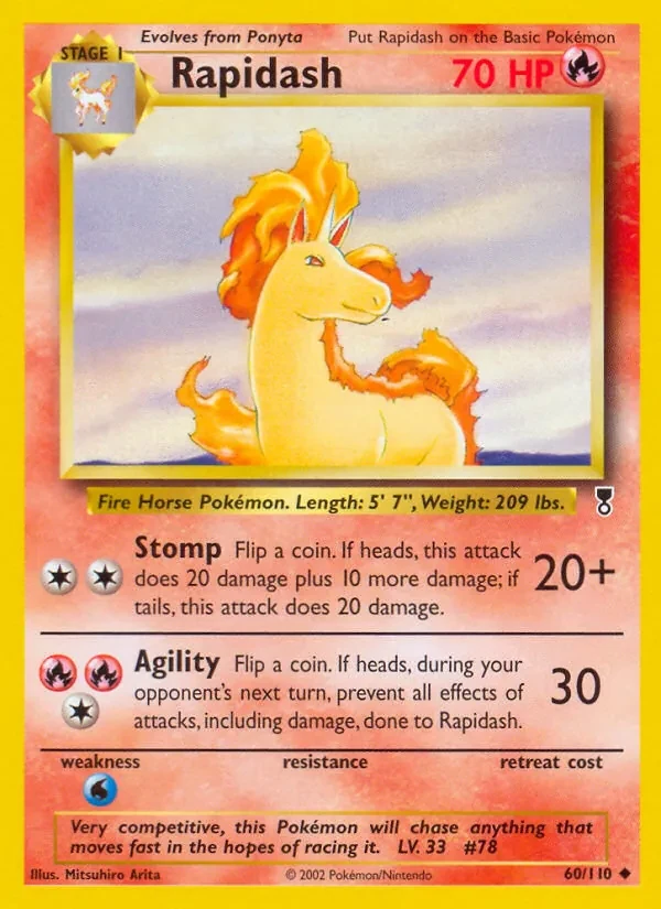 Rapidash 60/110 Legendary Collection Pokémon card
