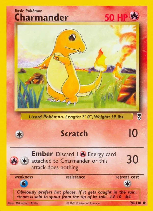 Charmander 70/110 Legendary Collection Pokémon card