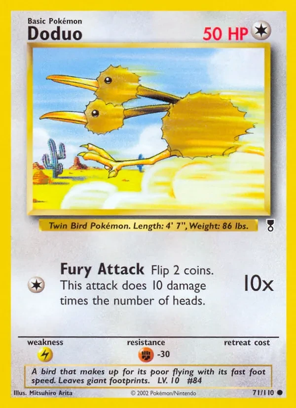 Doduo 71/110 Legendary Collection Pokémon card
