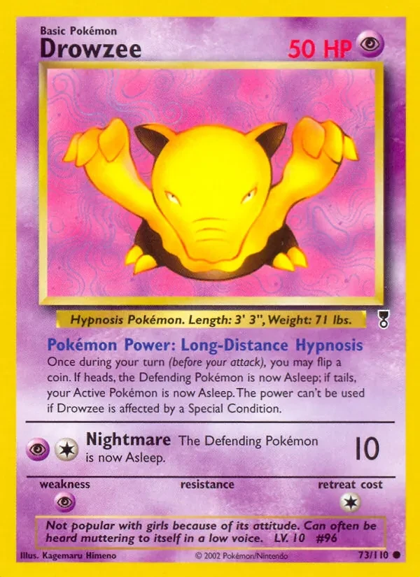 Drowzee 73/110 Legendary Collection Pokémon Karte
