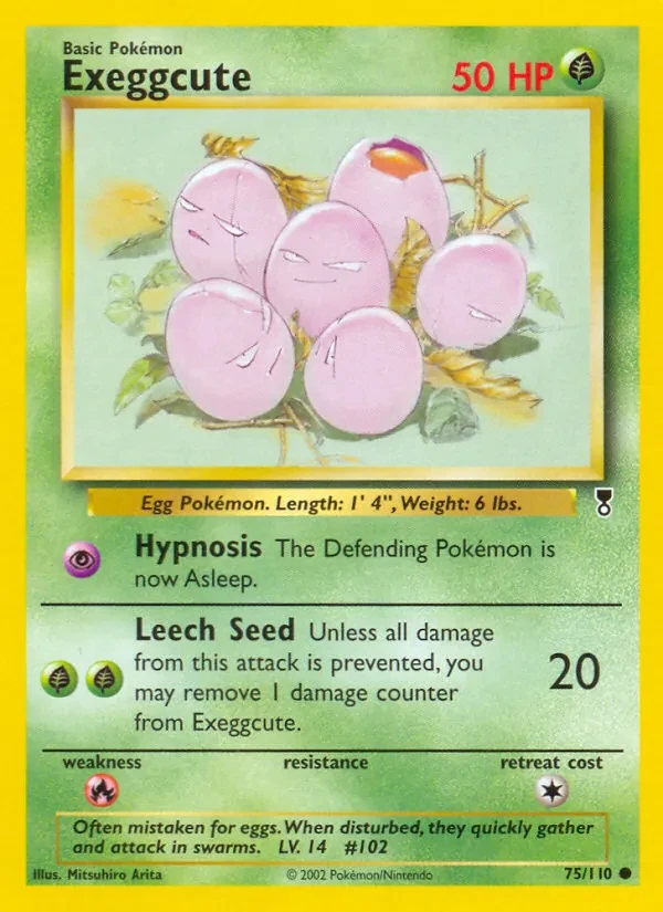 Exeggcute 75/110 Legendary Collection Pokémon card