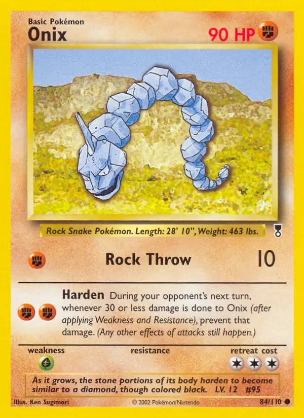 Onix 84/110 Legendary Collection Pokémon card