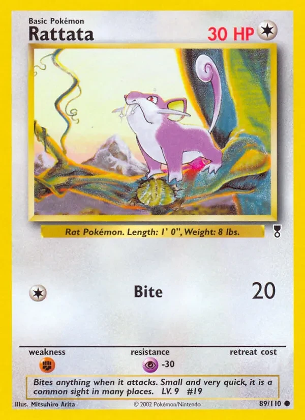 Rattata 89/110 Legendary Collection Pokémon card