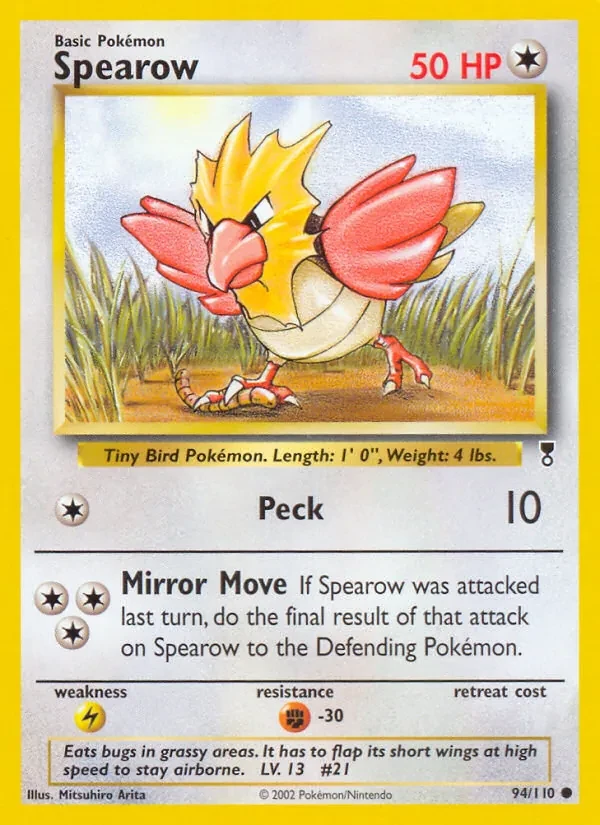 Spearow 94/110 Legendary Collection Pokémon card