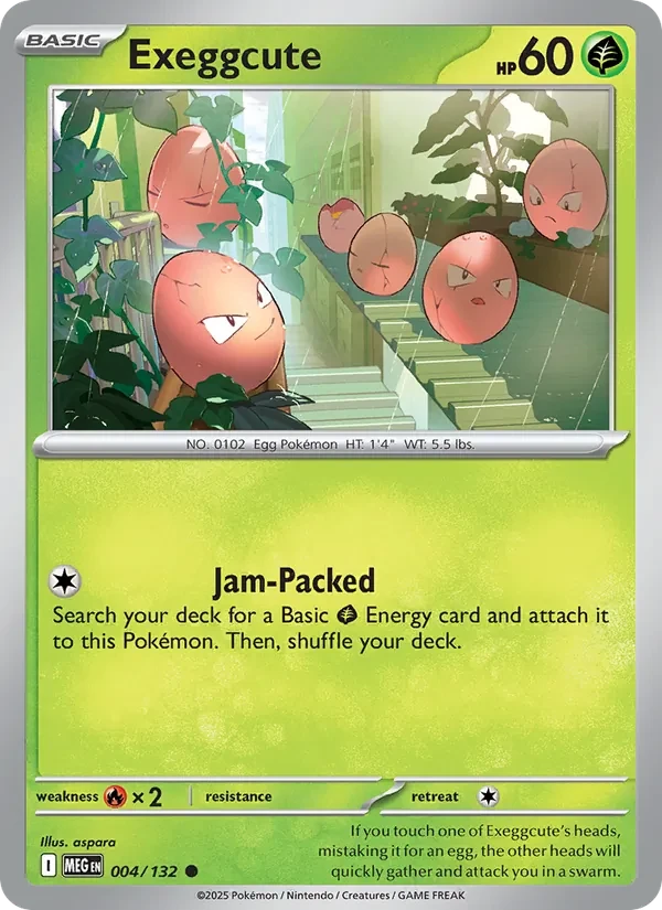 Exeggcute 004/132 Mega Evolution Pokémon card