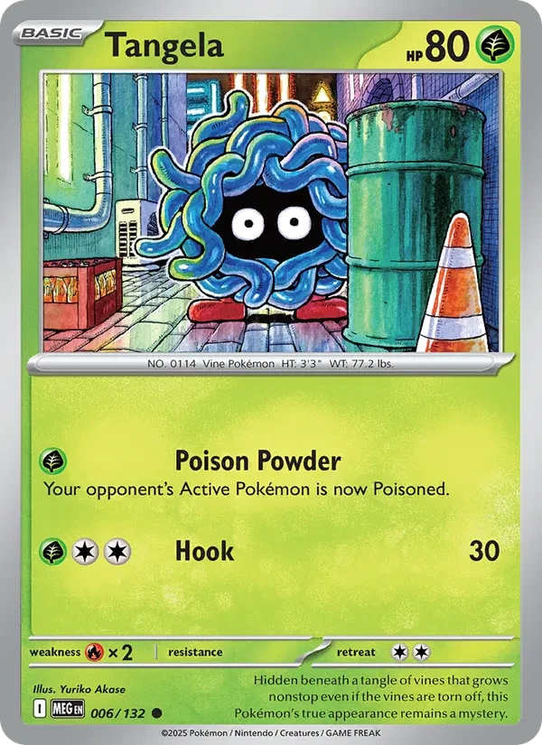 Tangela 006/132 Mega Evolution Pokémon card