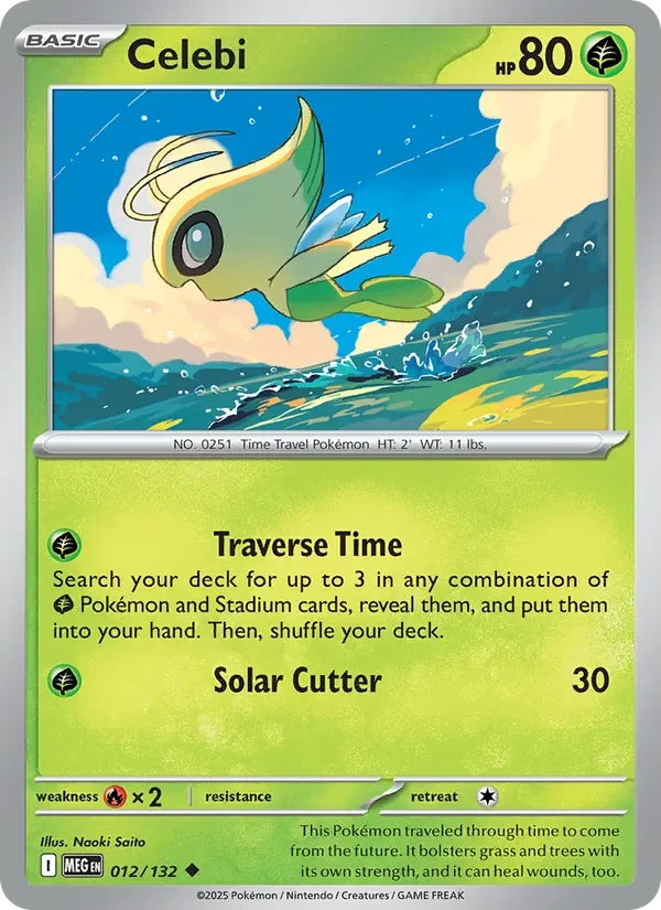 Celebi 012/132 Mega Evolution Pokémon Karte