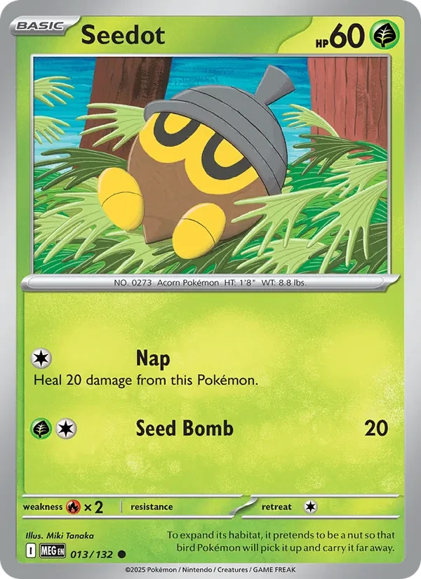 Carte Pokémon Seedot 013/132 Mega Evolution
