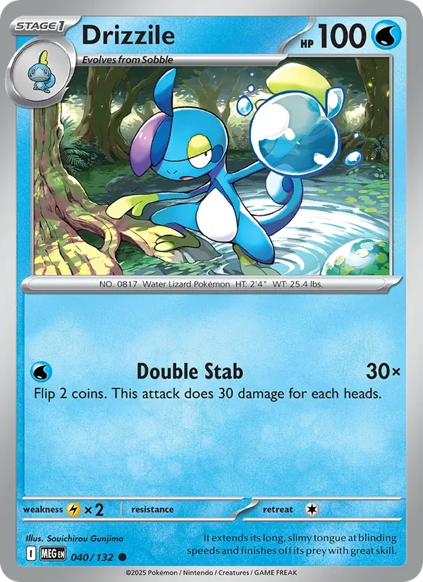 Drizzile 040/132 Mega Evolution Pokémon kaart