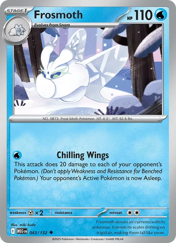 Frosmoth 043/132 Mega Evolution Pokémon card