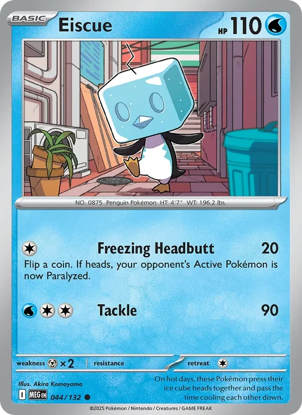 Eiscue 044/132 Mega Evolution Pokémon card