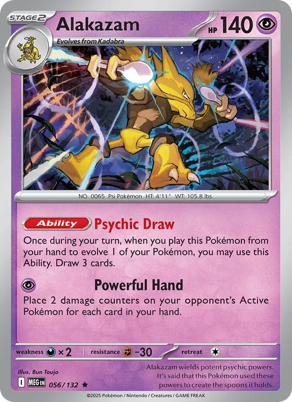 Carte Pokémon Alakazam 056/132 Mega Evolution