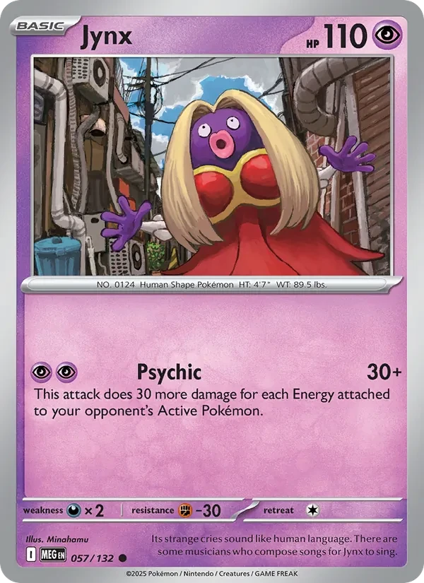 Carte Pokémon Jynx 057/132 Mega Evolution