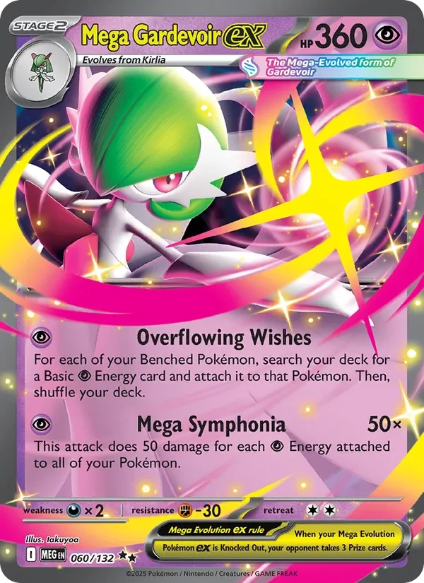 Carta Pokémon Mega Gardevoir ex 060/132 Mega Evolution