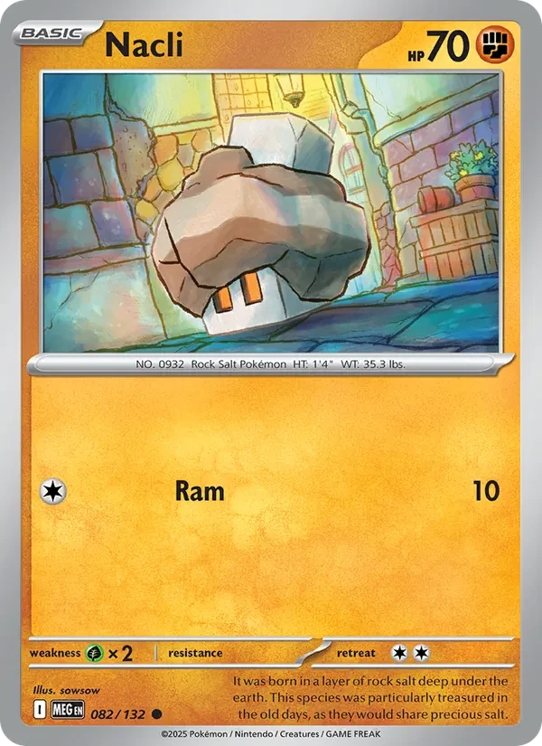 Nacli 082/132 Mega Evolution Pokémon kaart