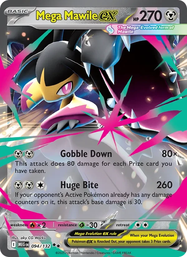 Mega Mawile ex 094/132 Mega Evolution Pokémon kaart