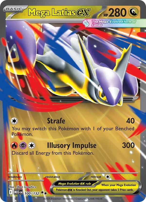 Carte Pokémon Mega Latias ex 100/132 Mega Evolution