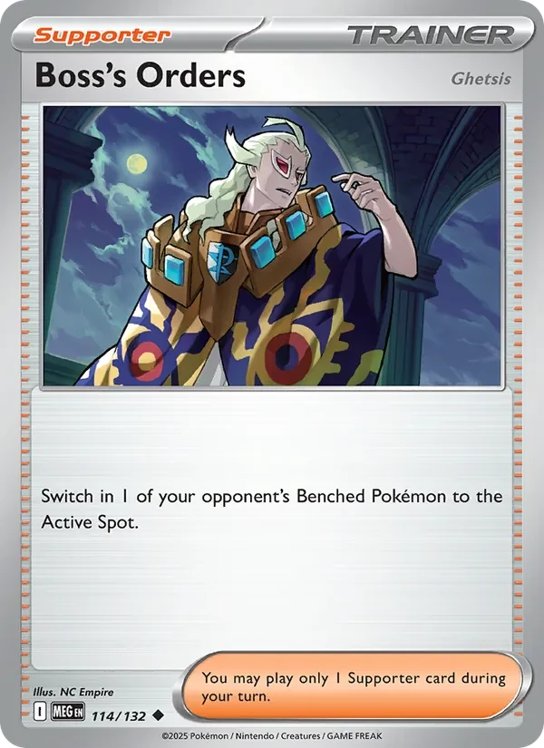 Boss's Orders 114/132 Mega Evolution Pokémon card