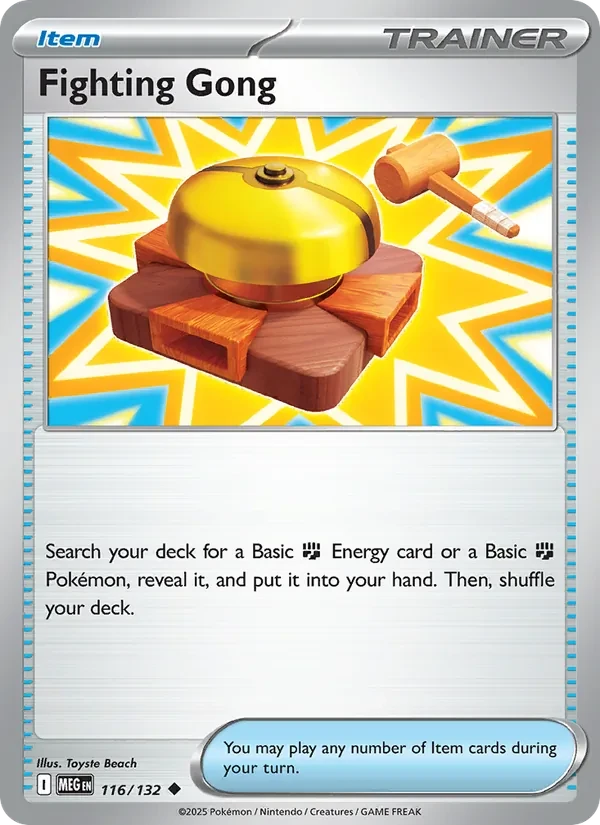 Fighting Gong 116/132 Mega Evolution Pokémon card