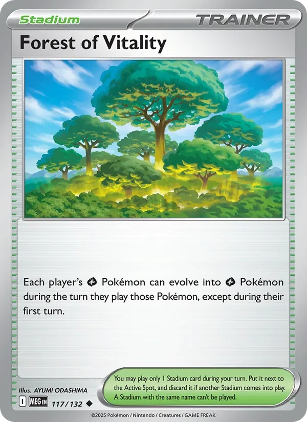 Forest of Vitality 117/132 Mega Evolution Pokémon card