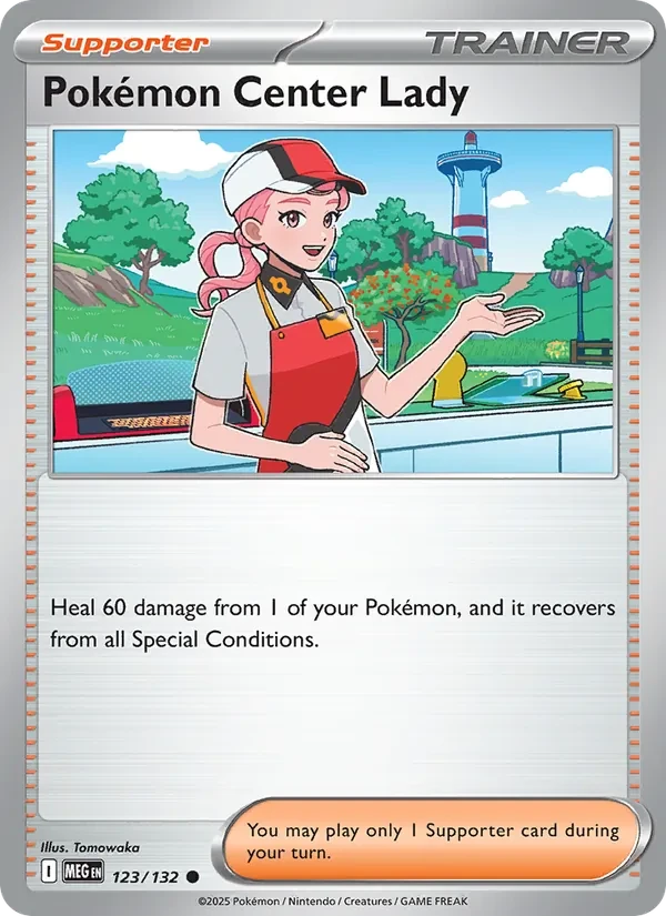 Pokémon Center Lady 123/132 Mega Evolution Pokémon card