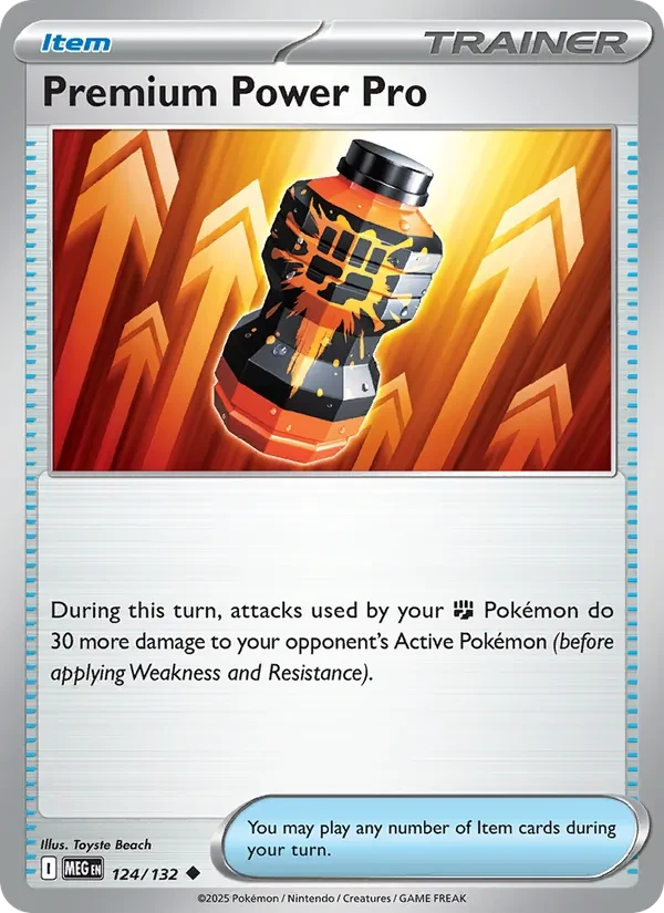 Premium Power Pro 124/132 Mega Evolution Pokémon card