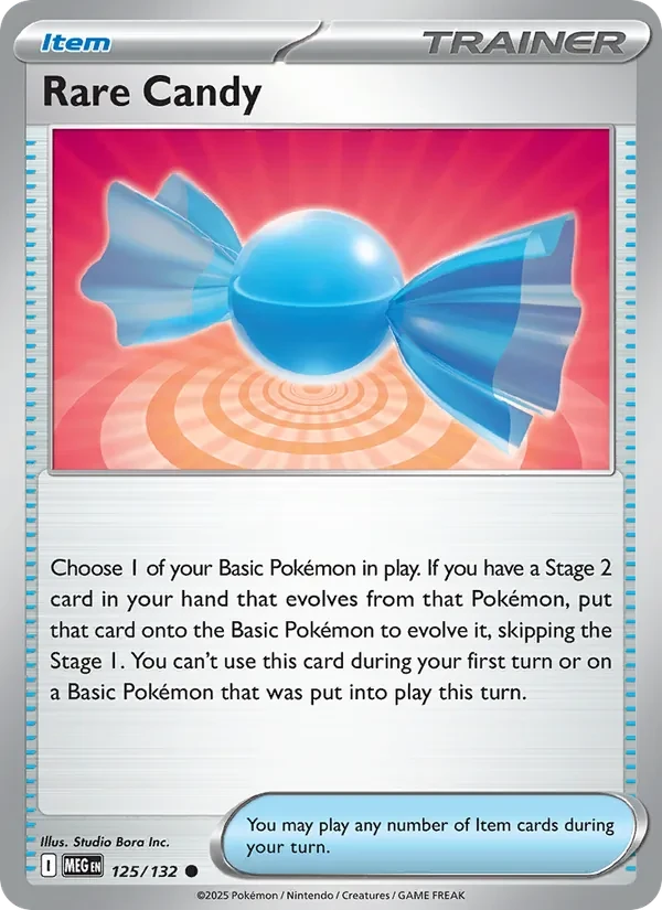 Rare Candy 125/132 Mega Evolution Pokémon card