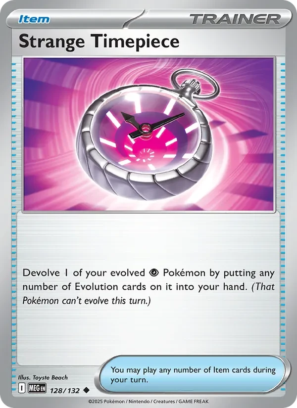 Strange Timepiece 128/132 Mega Evolution Pokémon card