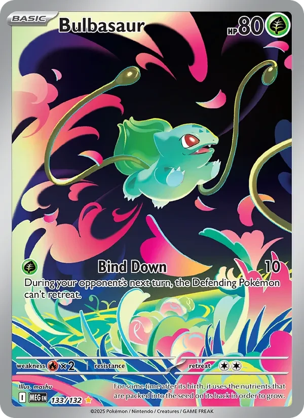 Bulbasaur 133/132 Mega Evolution Pokémon kaart