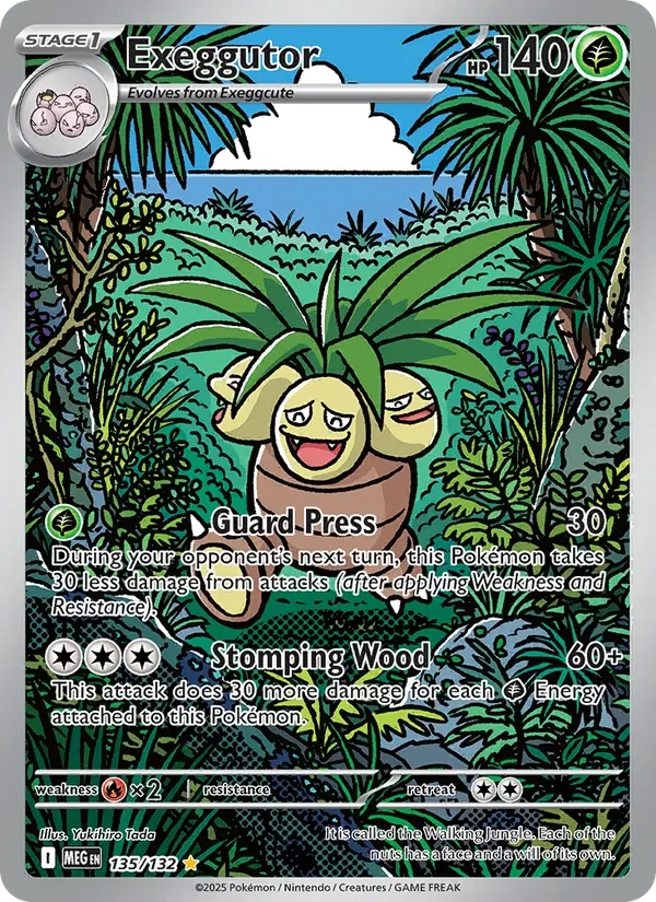 Exeggutor 135/132 Mega Evolution Pokémon card