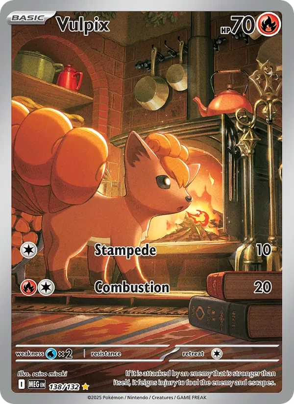 Vulpix 138/132 Mega Evolution Pokémon card