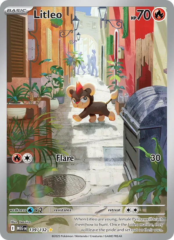 Litleo 139/132 Mega Evolution Pokémon card
