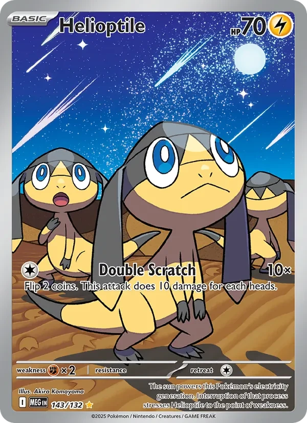 Carta Pokémon Helioptile 143/132 Mega Evolution