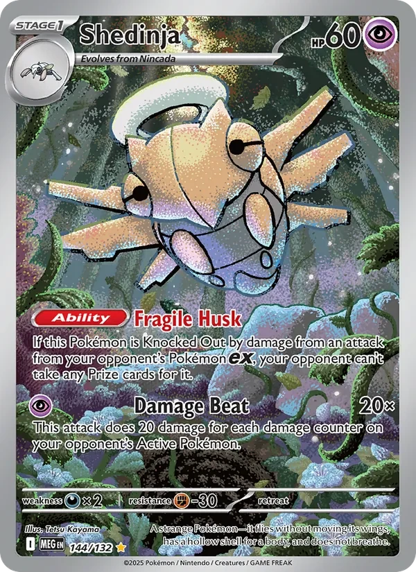 Shedinja 144/132 Mega Evolution Pokémon card