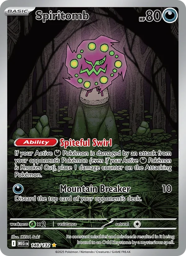 Carte Pokémon Spiritomb 148/132 Mega Evolution