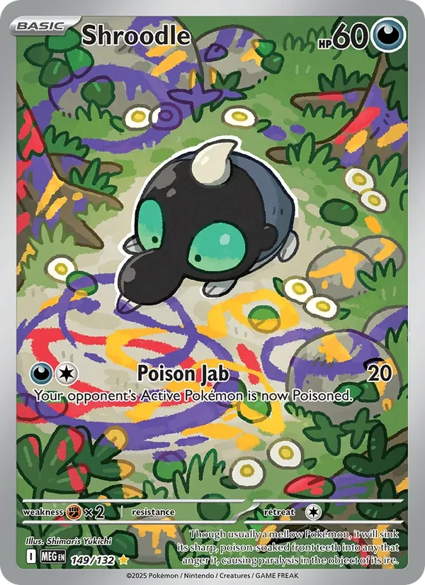 Shroodle 149/132 Mega Evolution Pokémon card