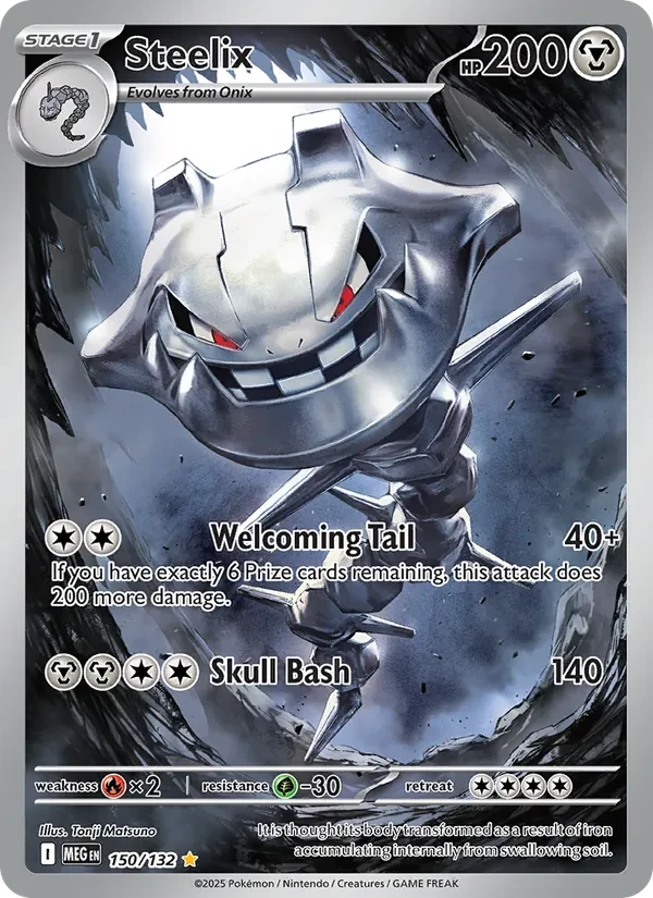 Steelix 150/132 Mega Evolution Pokémon card