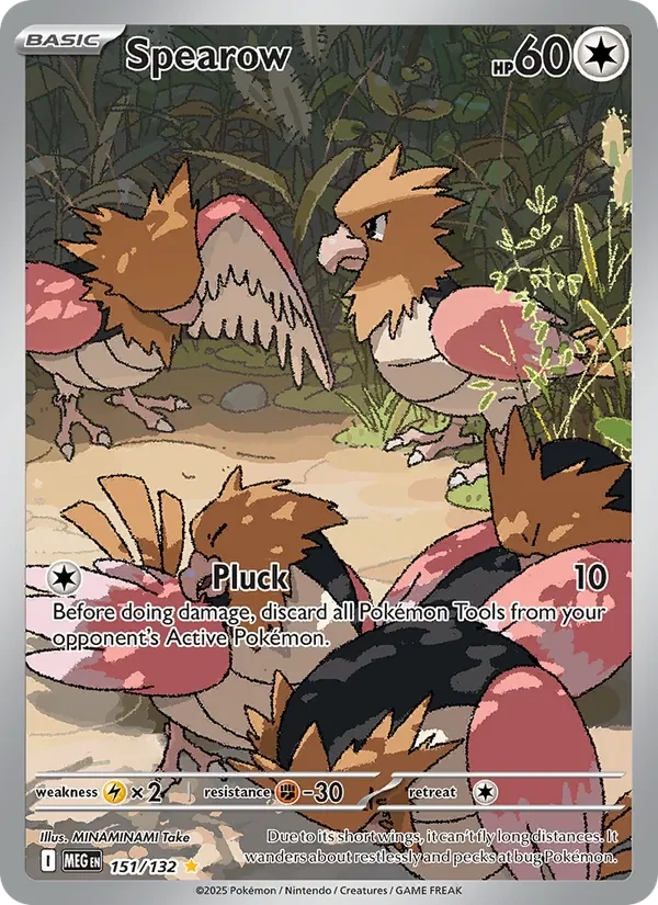 Spearow 151/132 Mega Evolution Pokémon card