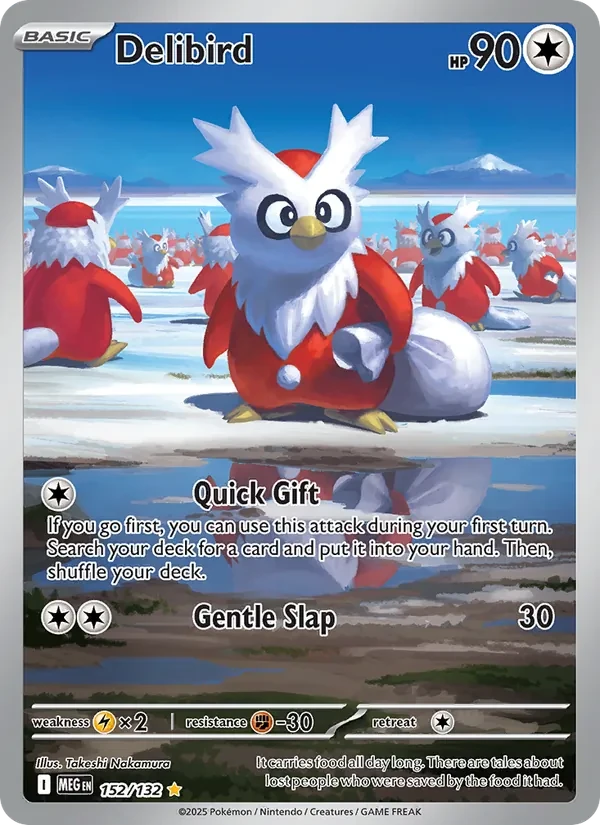 Carta Pokémon Delibird 152/132 Mega Evolution
